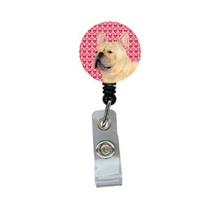 CAROLINES TREASURES French Bulldog Retractable Badge Reel Or Id Holder With Clip SS4485BR